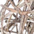Holzkranz Natur Weiß Ø30cm H9,5cm Dekoration | Floristik24.at