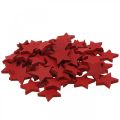 Floristik24 Holzsterne Rot Streudeko Weihnachten Sterne 3cm 72St