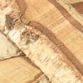 Holztablett mit Baumrinde Birke Holz Deko 25×10×2cm 4 St | Floristik24.at