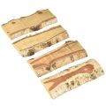 Holztablett mit Baumrinde Birke Holz Deko 25×10×2cm 4 St | Floristik24.at