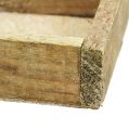 Floristik24 Holztablett 14cm x14cm x 3cm gewaschen