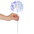 Künstlicher Hortensienzweig aus Kunststoff mit Drahtkern, irisierende Farben, 36 cm, 2 Stück | Floristik24.at