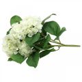 Hortensie künstlich Weiß Seidenblumen Strauß Sommerdeko 42cm