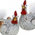 Floristik24 Osterhennen Lustiges Huhn Hühner Deko Keramik 4St