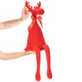 Dekofigur Kantenhocker Elch beflockt Rot 80cm Innenbereich | Floristik24.at
