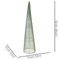 Steckkegel aus grünem Metall 47 cm und 62 cm für Blumengestecke | Floristik24.at