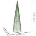 Steckkegel aus grünem Metall 47 cm und 62 cm für Blumengestecke | Floristik24.at