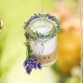 Floristik24 Kerze im Glas Deko mit Deckel Pure Nature Wachskerze Bienenwachs Olivenöl