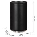 Magnetische Kerzenhalter rund mattschwarz für Stabkerzen 25 mm, 4 Stück | Floristik24.at