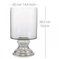 Floristik24 Windlicht Glas Kerzenglas Getönt, Klar Ø20cm H36,5cm