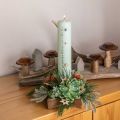 Floristik24 Kerzenständer, Tischdeko Weihnachten, Kerzenhalter Stern H7cm Ø20cm/6,5cm