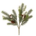 Floristik24 Künstlicher Tannenzweig mit Zapfen 41 cm Grün