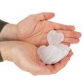 Konfettiherzen aus Papier 5cm Weiß Silber 24 Stück | Floristik24.at