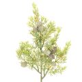 Floristik24 Konifere Kunstzweig mit Zapfen, 39 cm, Grün, 4er-Set, für Tischdekoration