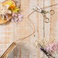 Geschenkband Kordel zweifarbig 3mm 20m Hellbraun und Creme | Floristik24.at