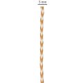 Geschenkband Kordel zweifarbig 3mm 20m Hellbraun und Creme | Floristik24.at