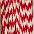 Kordel aus Polyester 3mm Rot-Weiß Zickzack 20m für Basteln und Verpacken | Floristik24.at