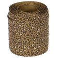 Kräuselband aus Baumwolle mit Leopardenmuster 10 mm x 100 m für den Innenbereich | Floristik24.at