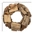 Dekokranz aus Naturholz, rund, 35 cm, braun, für Innenbereiche | Floristik24.at
