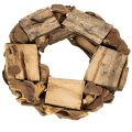 Dekokranz aus Naturholz, rund,