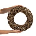 Dekokranz aus Naturzweigen Rattan braun rund Ø 45 cm | Floristik24.at