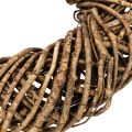 Dekokranz aus Naturzweigen Rattan braun rund Ø 45 cm | Floristik24.at