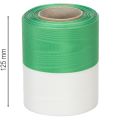 Kranzband Moiré 125mm x 25m Grün-Weiß Taftbindung Schleifenband | Floristik24.at