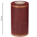 Kranzband Acetat Bordeaux Goldkante 175mm 25m für Dekoration | Floristik24.at