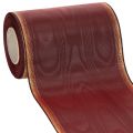 Floristik24 Kranzband aus Taft mit Moiré-Muster 150 mm Bordeaux 25 m Dekoration