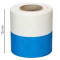 Kranzband Taft Moiré Blau-Weiß 100mm Dekoband | Floristik24.at