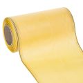Floristik24 Kranzband aus Acetat Polyester Moiré-Muster Gelb 175mm x 25m