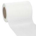 Floristik24 Trauerband Weiß 125mm x 25m aus 100 % Acetat für Kränze und Dekorationen