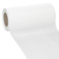 Floristik24 Kranzband Weiß 200mm x 25m Rolle Acetat Trauerfloristik Dekoration