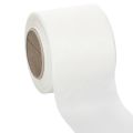 Floristik24 Kranzband 75mm x 25m Weiß Acetat für Trauerfloristik