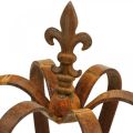 Vintage Deko Krone Edelrost Metalldeko Ø20cm H28cm | Floristik24.at