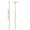 Künstliche Gerbera aus Kunststoff Apricot 47cm 6St | Floristik24.at