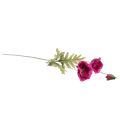 Floristik24 Künstliche Mohnblumen Deko Seidenblumen Pink 70cm