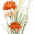 Floristik24 Künstliche Wiesenblumen Orange Kunstblumen am Pick Sommerdeko