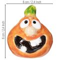 Dekofiguren Kürbis 6cm Keramik orange 2er-Set | Floristik24.at