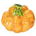 Kürbis-Figuren aus Keramik 10 cm Orange 2er-Set für Herbstdekoration | Floristik24.at
