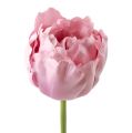 Floristik24 Kunstblumen Tulpen gefüllt Altrosa 84cm - 85cm 3St
