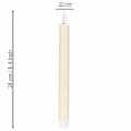 ProductNameLED-Spitzkerzen aus Echtwachs, 24 cm, Cremeweiß, warmweißes Licht und Timer, 2 Stück/ProductName
ProductDescription<h2>LED-Spitzkerzen aus Echtwachs für Tisch und Wohnraum</h2>
<p>Dieses Set enthält zwei cremeweiße LED Spitzkerzen aus Echtwachs | Floristik24.at