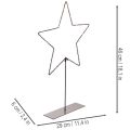 LED Stern mit Batteriefach und Standfuß, 46 cm, Schwarz, für Innenräume | Floristik24.at