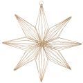 Floristik24 LED-Deko-Stern aus Draht 51 cm Gold Batteriebetrieben für Innen