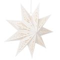 Floristik24 Weihnachtsstern LED Papier Warmweiß 38 cm für Innenbereich