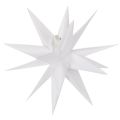 Floristik24 Deko-LED-Stern Kunststoff Warmweiß Outdoor mit Timer 40 cm