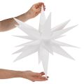 LED Weihnachtsstern aus Kunststoff Warmweiß mit Timer 60 cm für Innen- und geschützten Außenbereich | Floristik24.at
