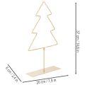 Weihnachtsbaum-Silhouette Metall 37cm 60 LEDs Warmweiß für Innen | Floristik24.at