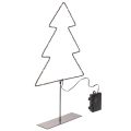 Floristik24 LED Weihnachtsbaum aus Metall 47cm batteriebetrieben für Innen