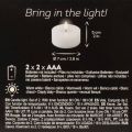 2er-Set LED-Teelichter aus